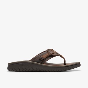Clarks WESLEY SUN Beeswax Leather Sandaler Herr Beeswax | VNC-802391