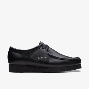 Clarks Wallabee Black Leather Wallabees Herr undefined | LPI-834952