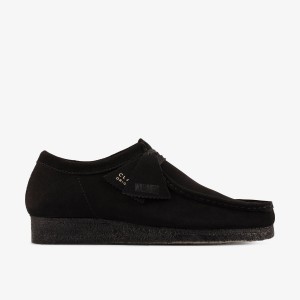 Clarks Wallabee Black Suede Wallabees Herr undefined | DFN-235071
