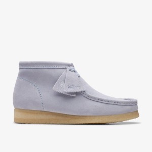 Clarks Wallabee Boot Cloud Grey Suede Wallabees Herr Grå | YAT-875926