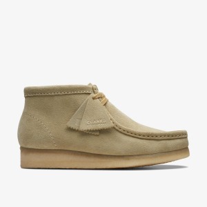 Clarks Wallabee Boot Maple Suede Stövlar Dam Maple | IMC-081276