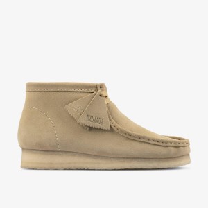 Clarks Wallabee Boot Maple Suede Wallabees Herr Maple | UVY-098624