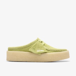 Clarks Wallabee Cup Lo Lime Hairy Suede Träskor Dam Ljusgröna | IDW-156384