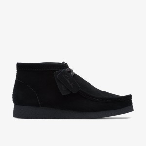 Clarks Wallabee EVO Boot Black Suede Stövlar Herr Svarta | ATD-764982