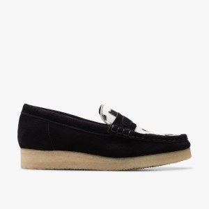 Clarks Wallabee Loafer Cow Print HairOn Slip On Dam Cow Print HairOn | PLJ-538406