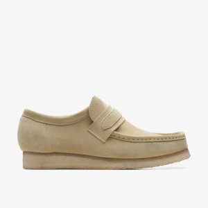 Clarks Wallabee Loafer Maple Suede Wallabees Herr Maple | DGS-046752