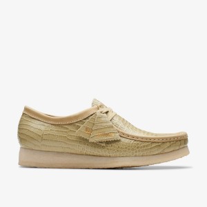 Clarks Wallabee Maple Crocodile Wallabees Herr Maple Crocodile | HAL-849672