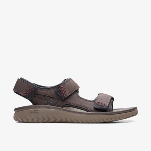 Clarks Wesley Bay Brown Sandaler Herr Bruna | GLW-562837