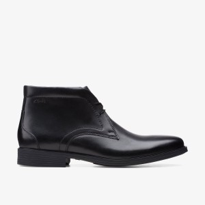 Clarks Whiddon Mid Black Finskor Herr Svarta | MND-672489